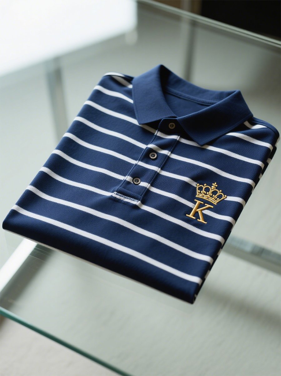 Camisa polo ejecutivo casual Button de manga corta para hombre