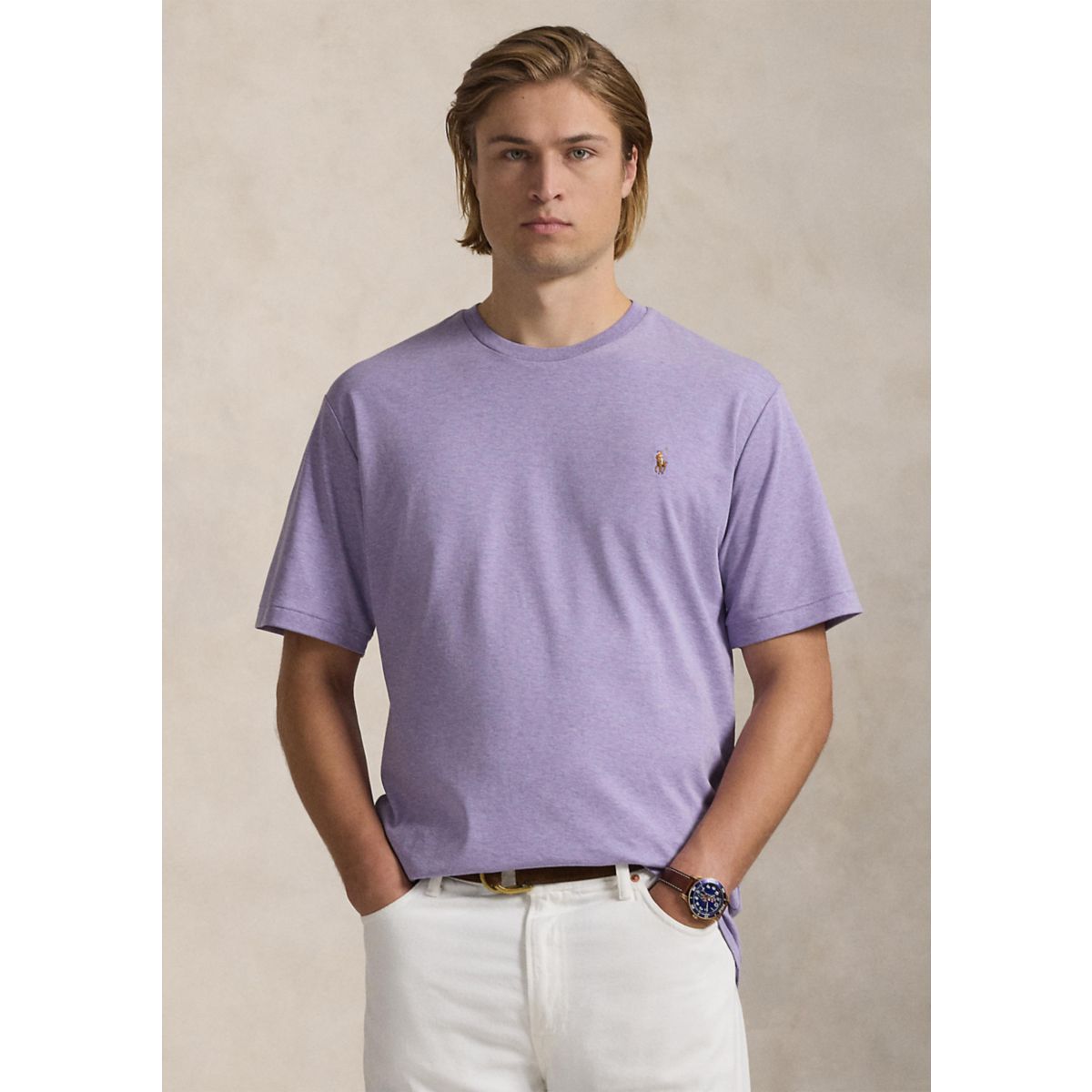 Big & Tall Soft Cotton Crewneck T-Shirt - 6