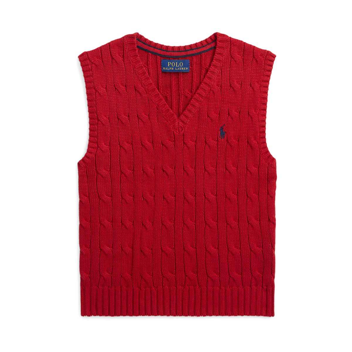 Boys 2-7 Cable-Knit Cotton Sweater Vest - 1