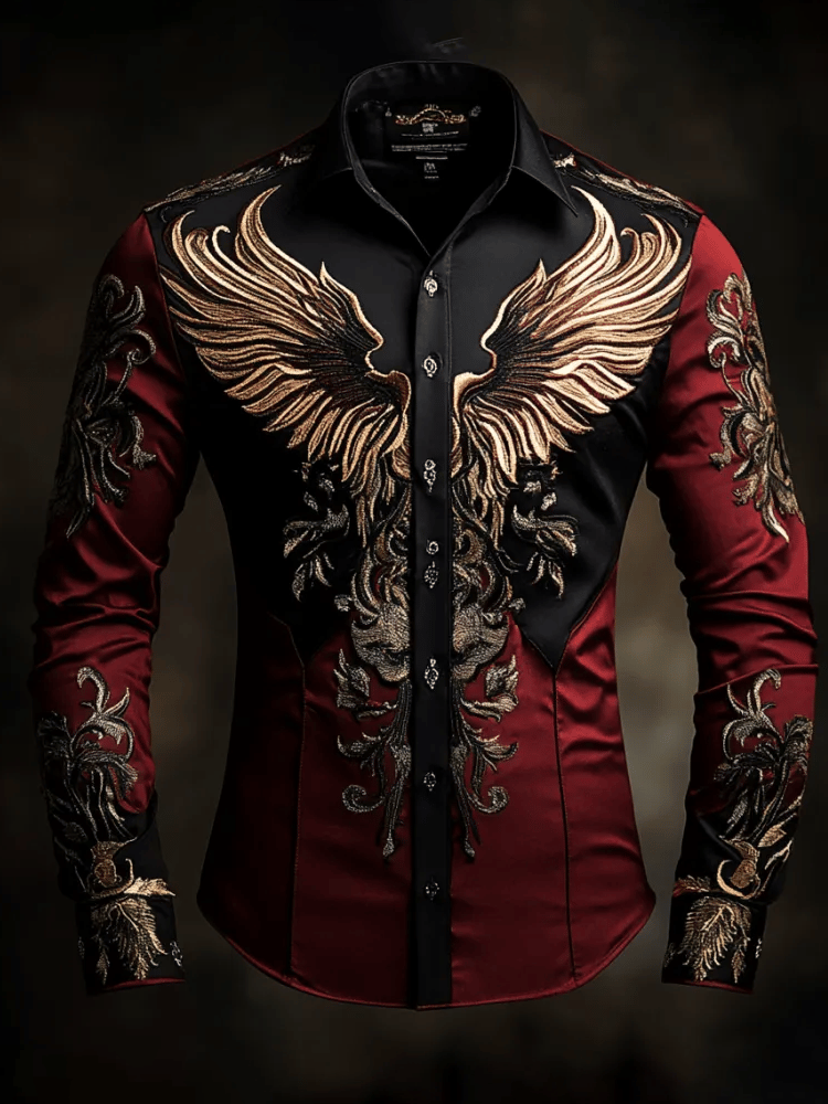 Camisa de lujo Gorgeous de manga larga para hombre