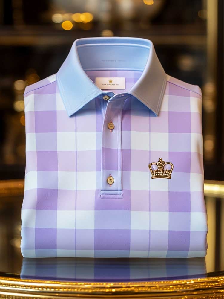 Camisa polo clásico ejecutivo Logo Button de manga corta para hombre