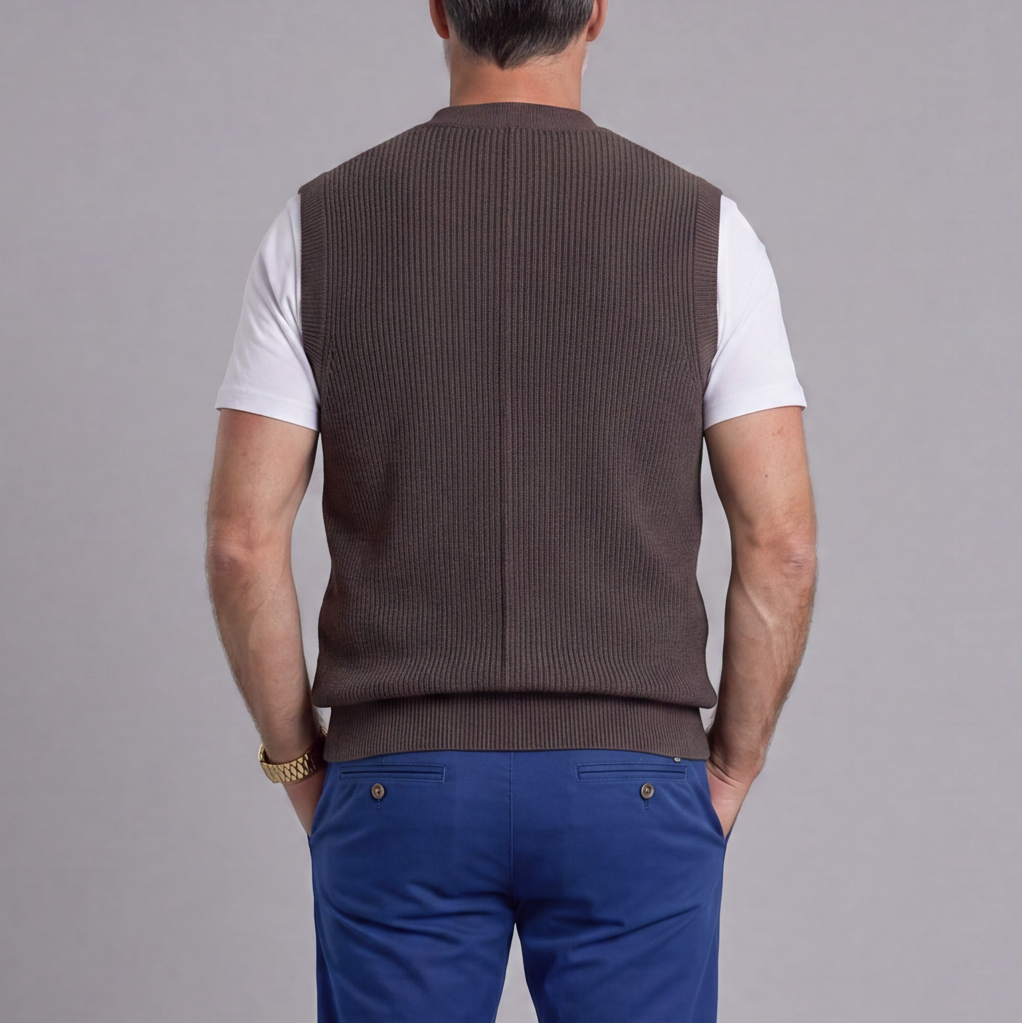 Fall/Winter casual Textured tejido Cardigan para hombre