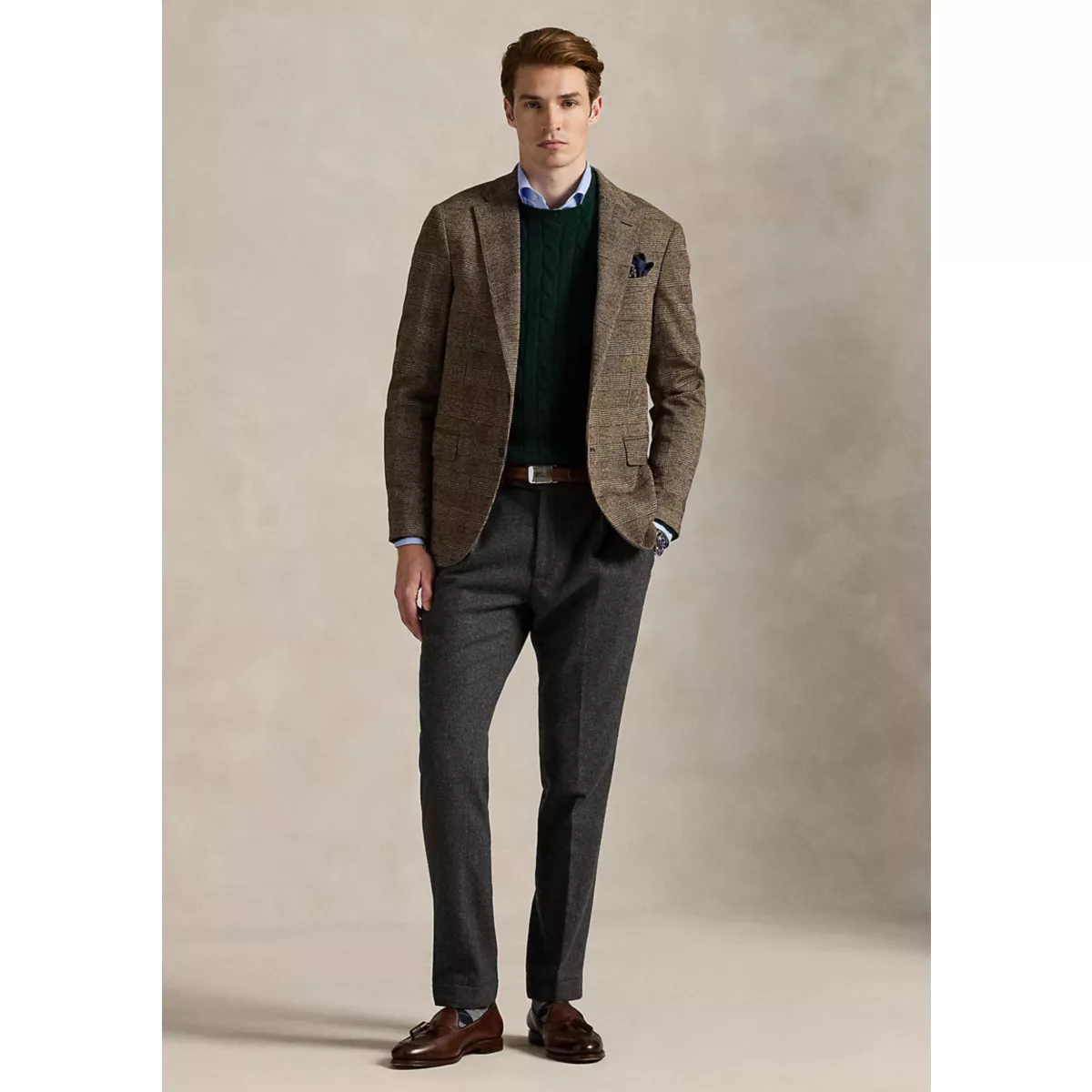 Polo Soft Modern Glen Plaid Sport Coat - 5