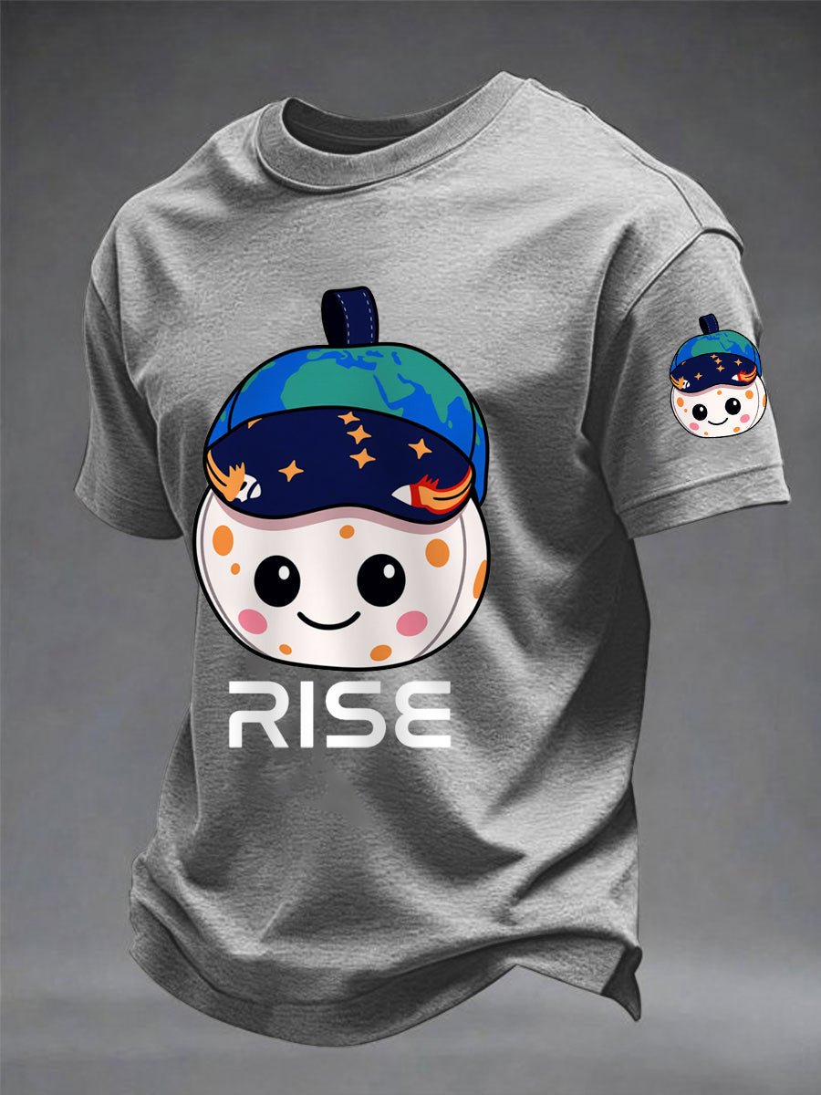 Camiseta Artemis II estampado casual para hombre