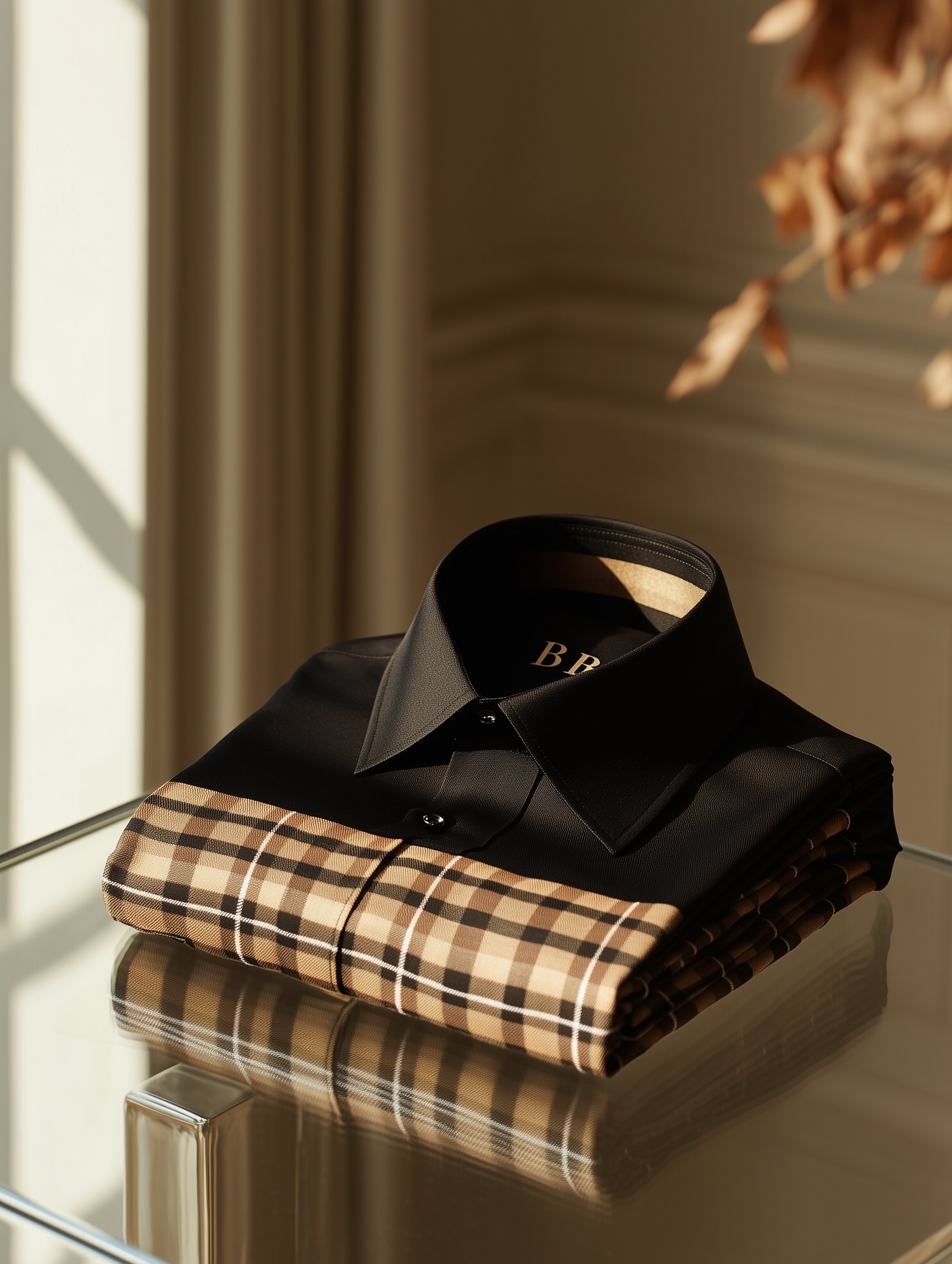 Camisa ejecutivo casual a cuadros Old Money solapa de manga corta para hombre