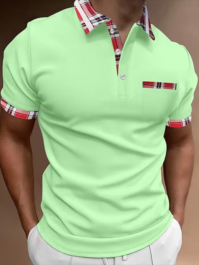 Camisa polo de manga corta estampado Pullover