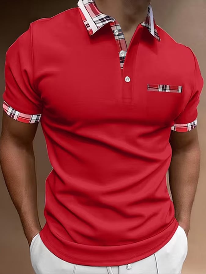 Camisa polo de manga corta estampado Pullover