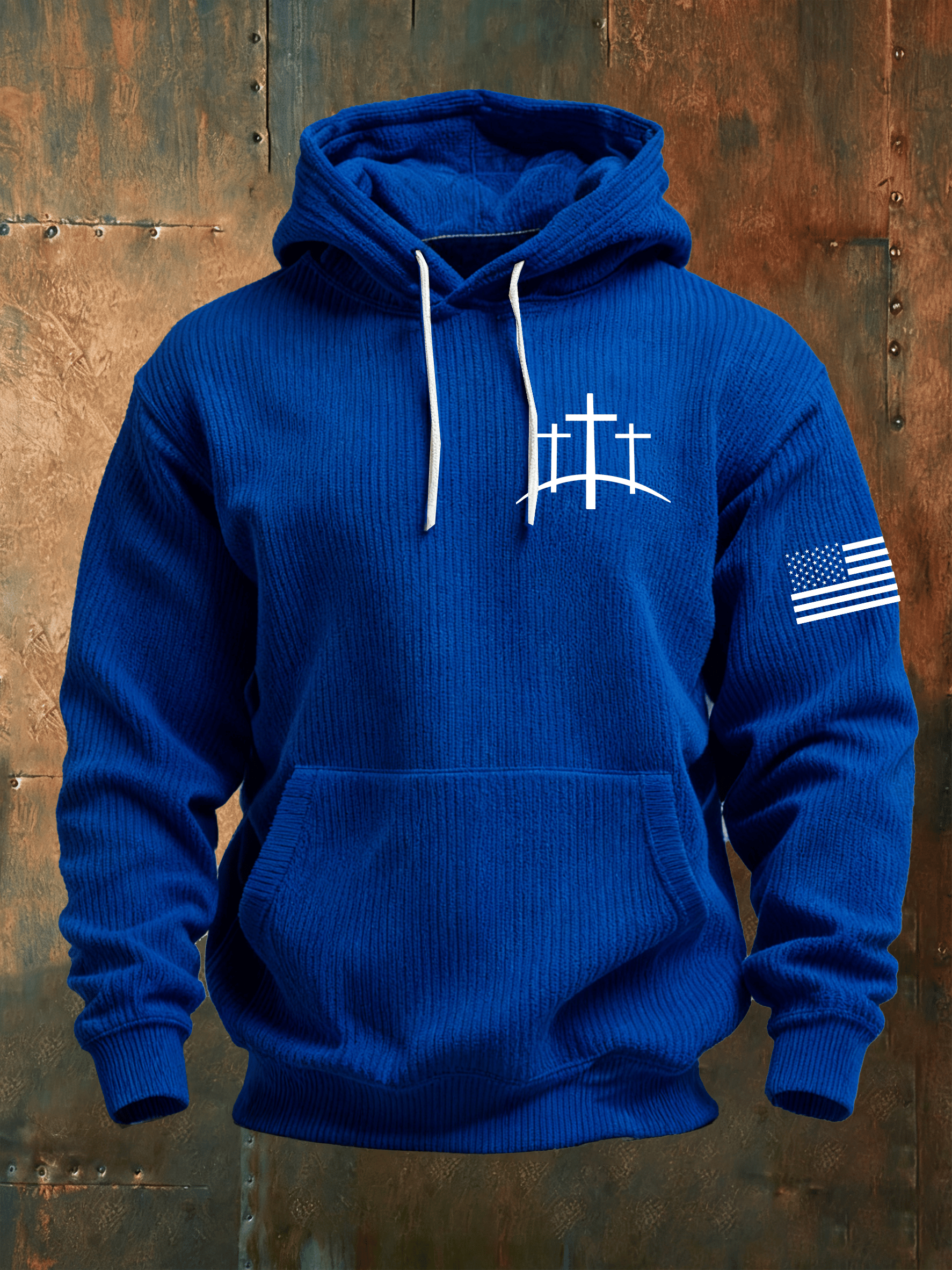 Sudadera Faith estampado tejido con gorrasucha para hombre