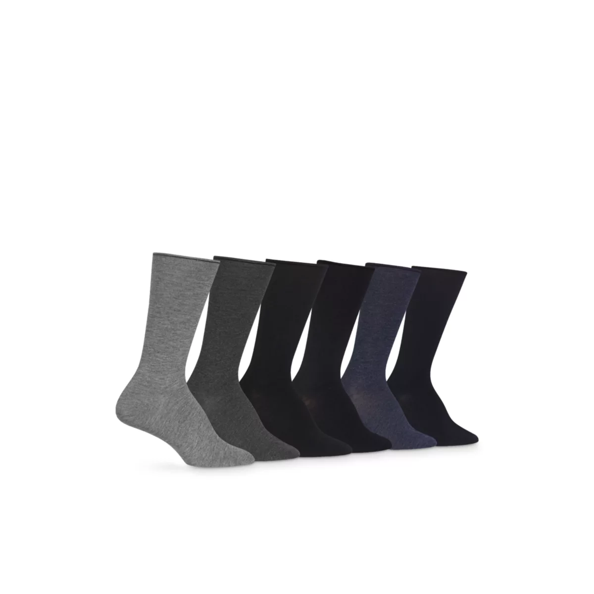 Roll Top Trouser Crew Socks- 6-Pack - 1