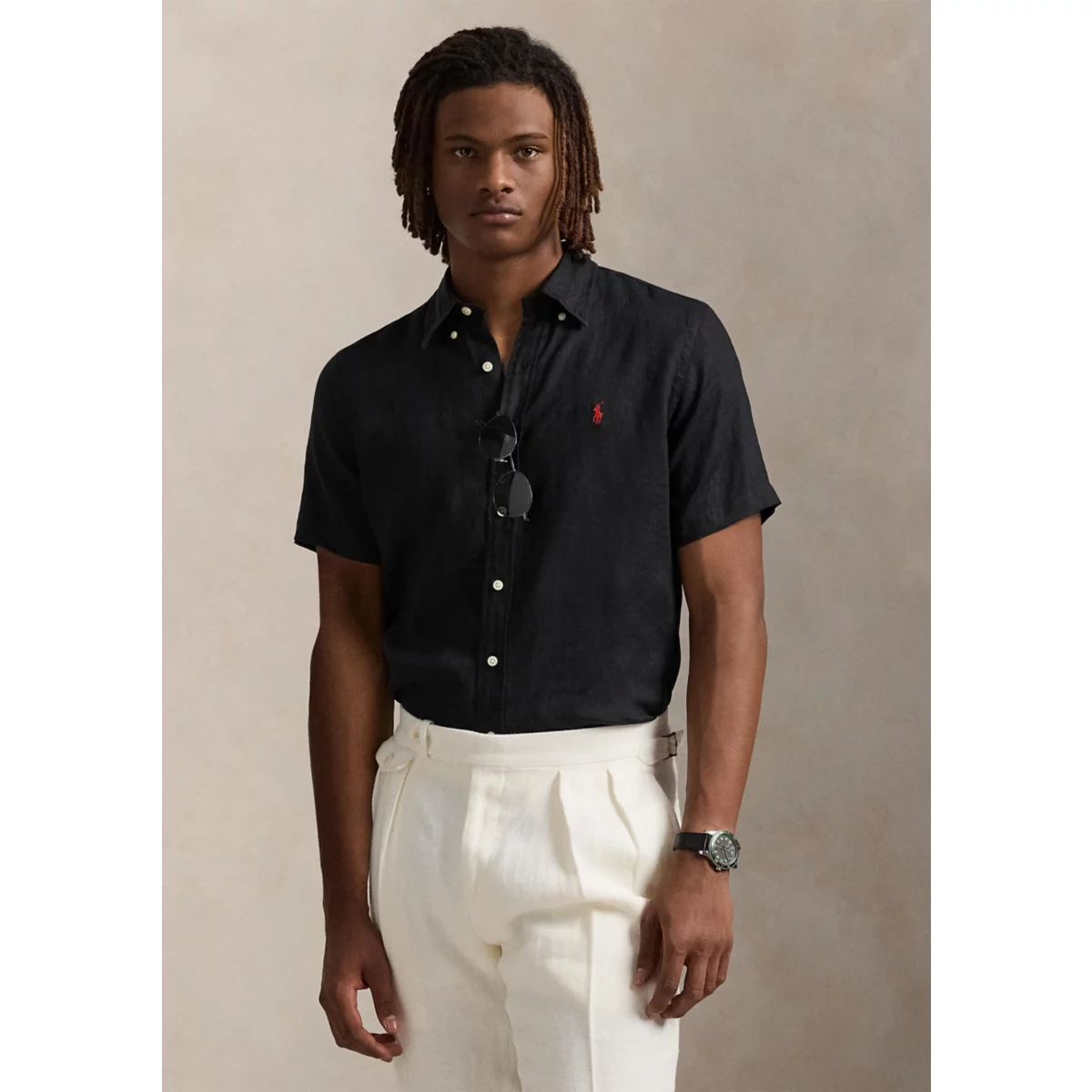 Classic Fit Linen Shirt - 5