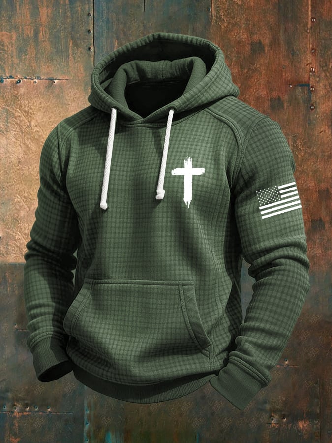 Sudadera casual Faith Checkered jacquard para hombre