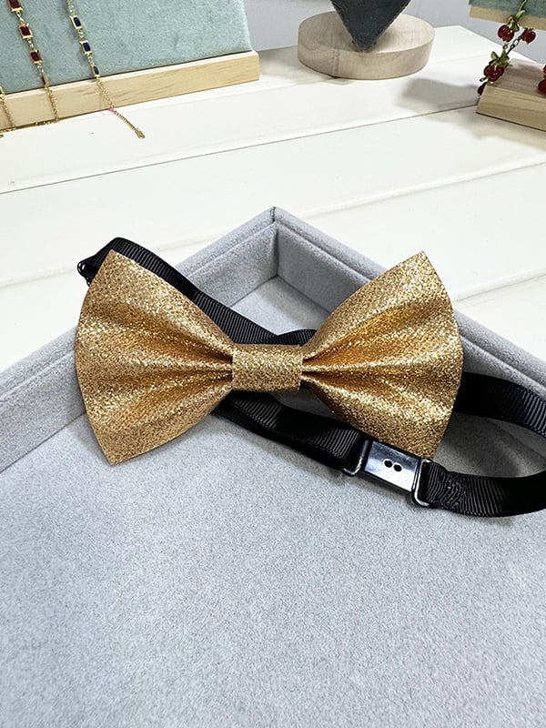 Exquisite banquet party super shiny bow tie para hombre