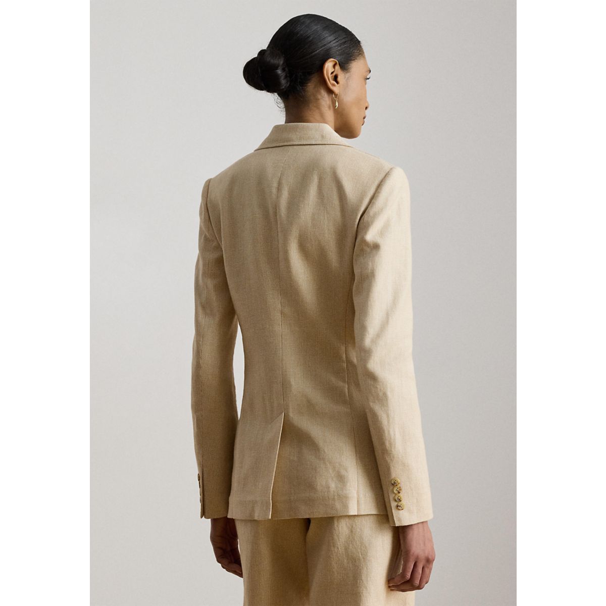 Women's Linen-Cotton Tweed Blazer - 2