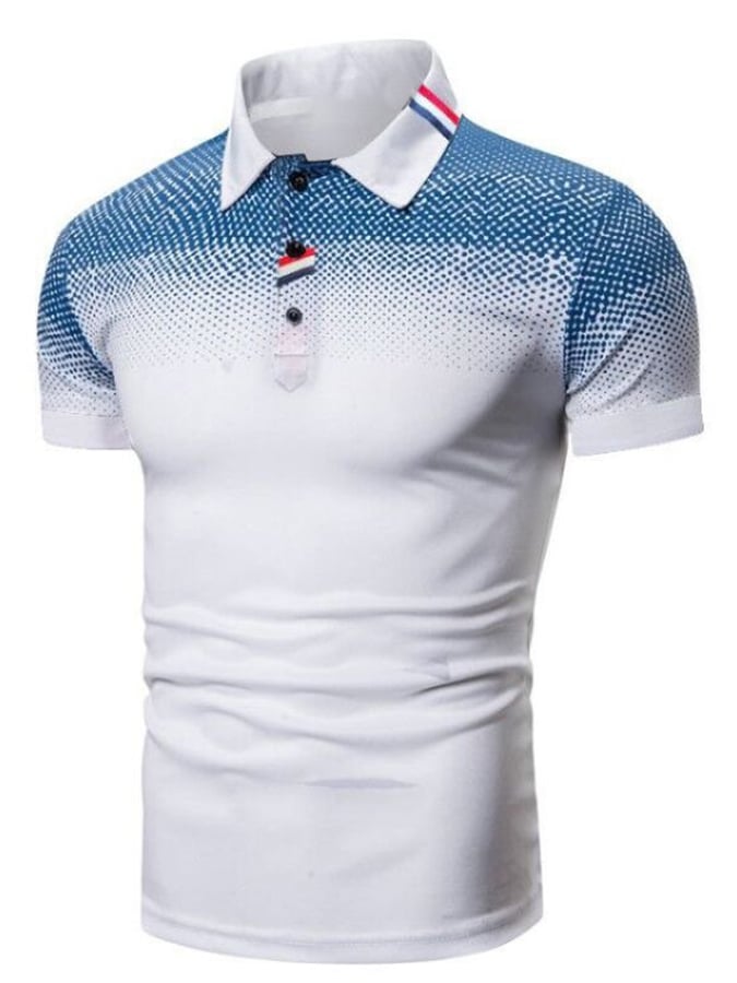 Camisa polo de manga corta estampado Pullover