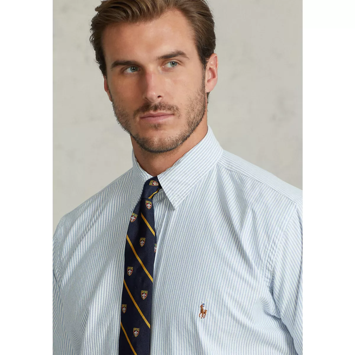 Big & Tall Classic-Fit Stripe Oxford Shirt - 3