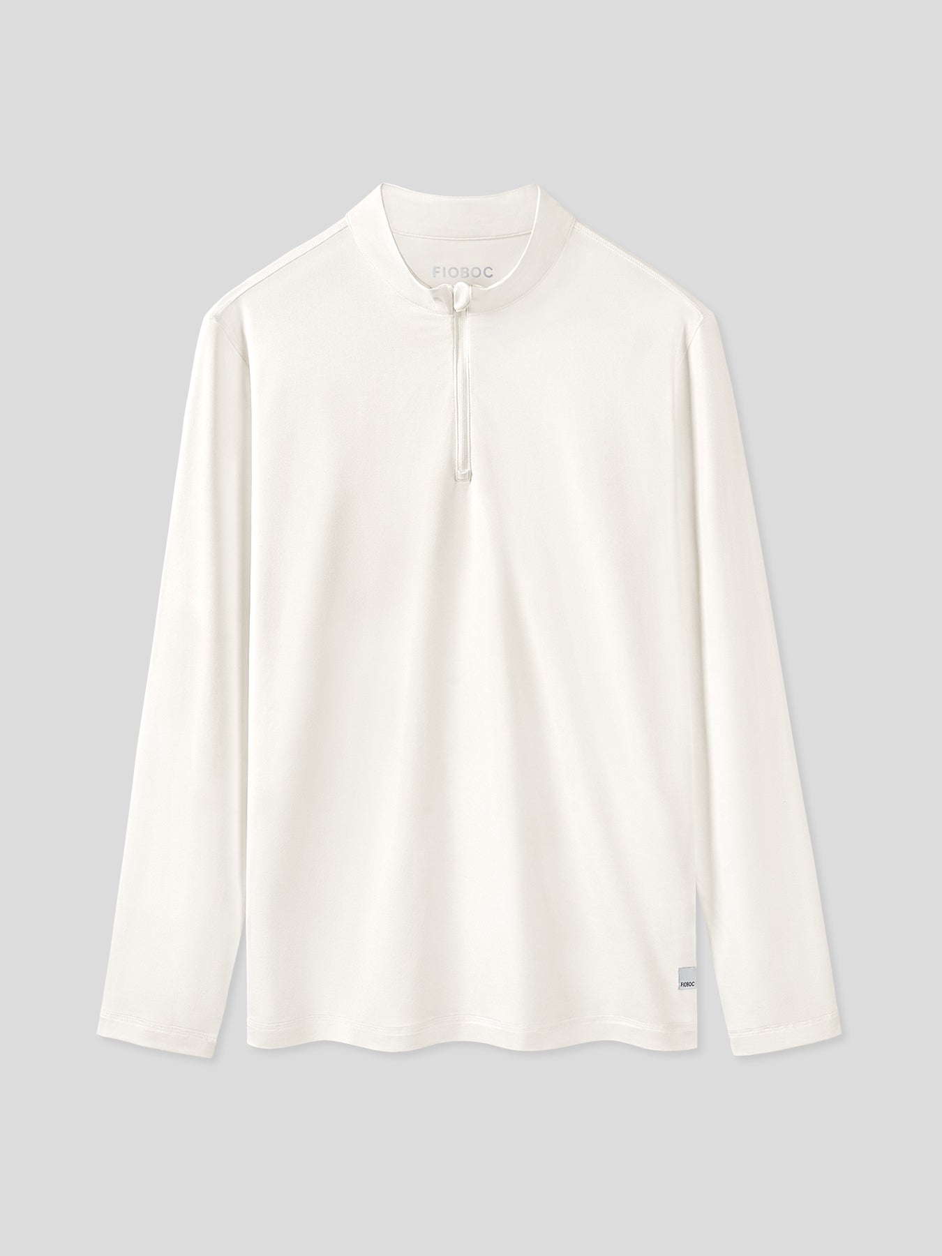 Velou Half Zip de manga larga Tee