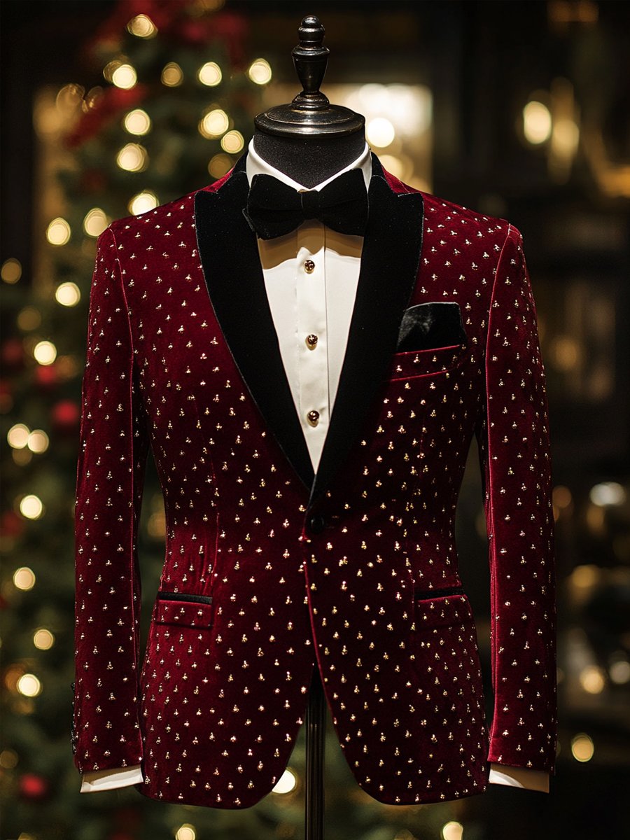 Saco ejecutivo casual Christmas para hombre