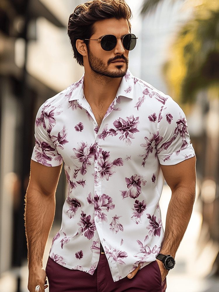 Camisa ejecutivo de manga corta para hombre