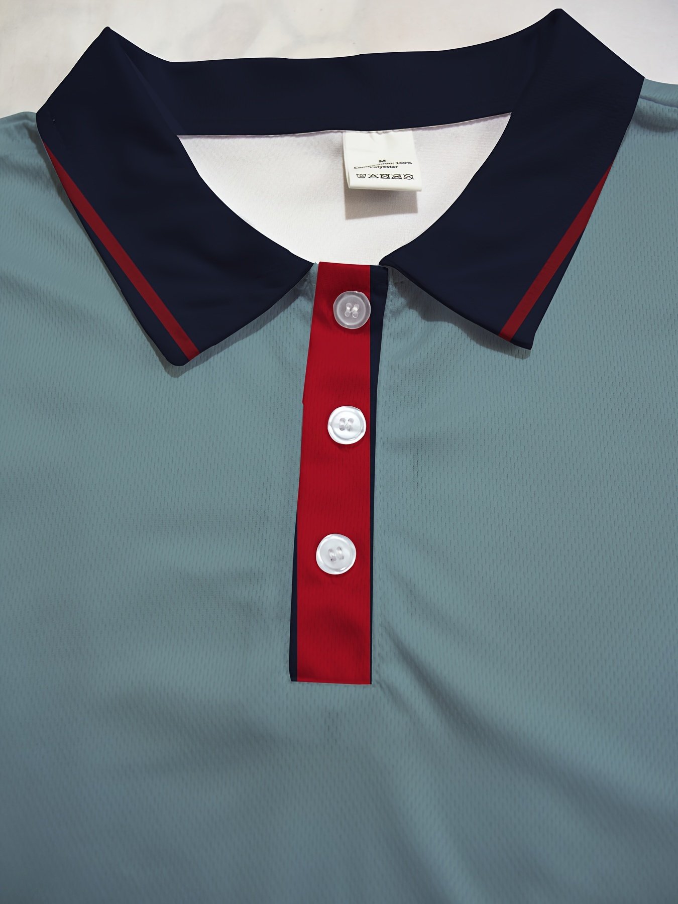 Camisa polo ejecutivo casual a rayas Button de manga corta para hombre