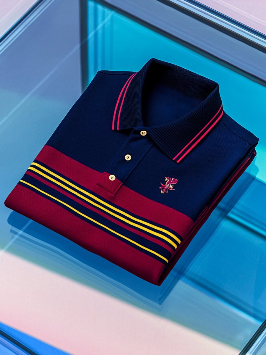 Camisa polo vintage ejecutivo de manga larga para hombre