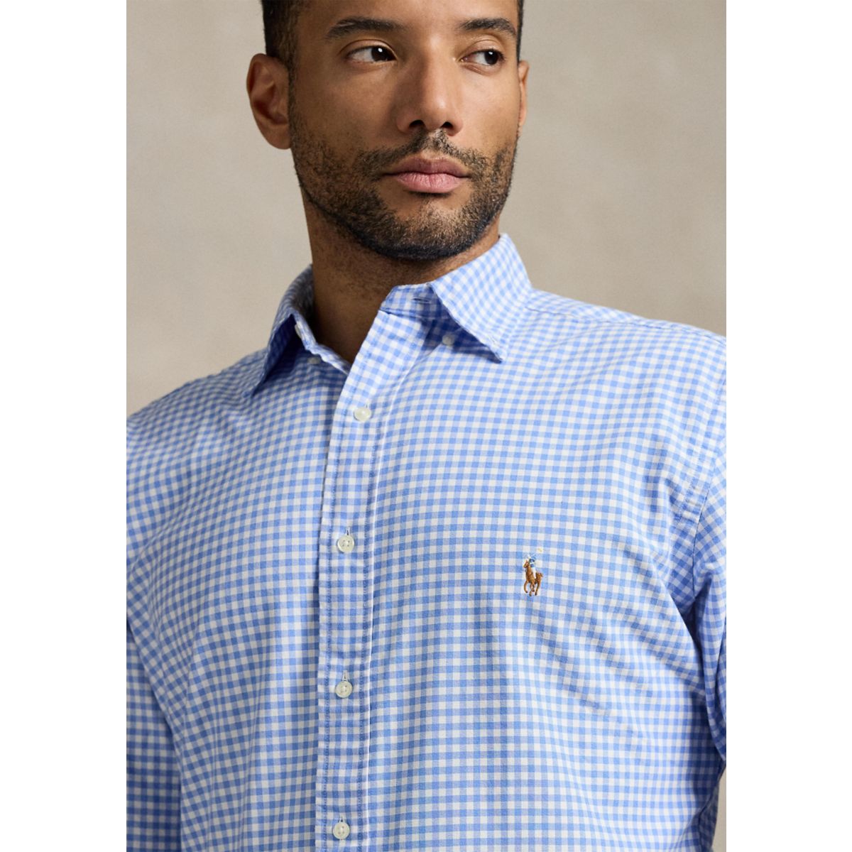 Big & Tall Gingham Oxford Shirt - 3