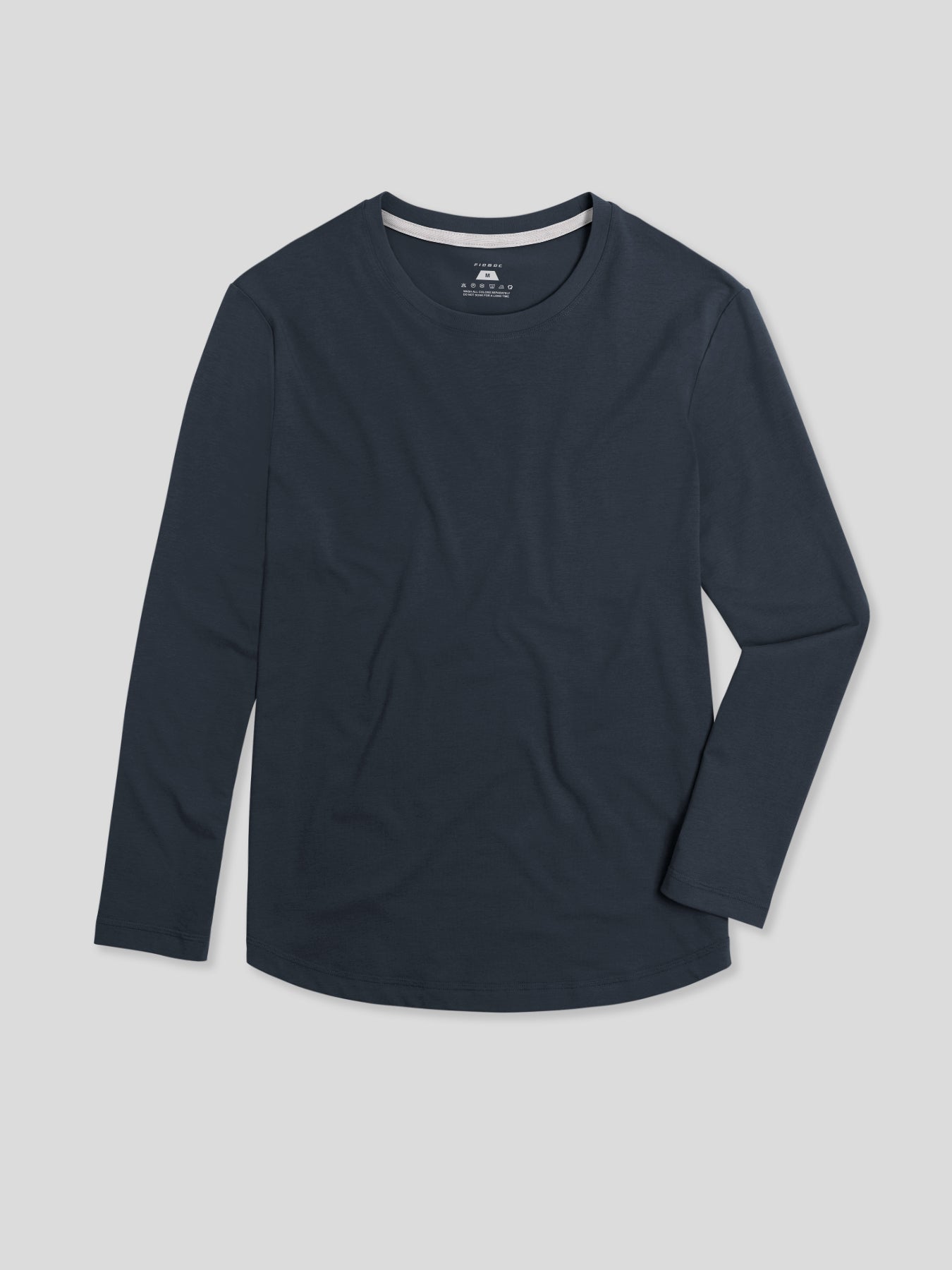 StaySmooth de manga larga Curve Hem Tee: de corte entallado