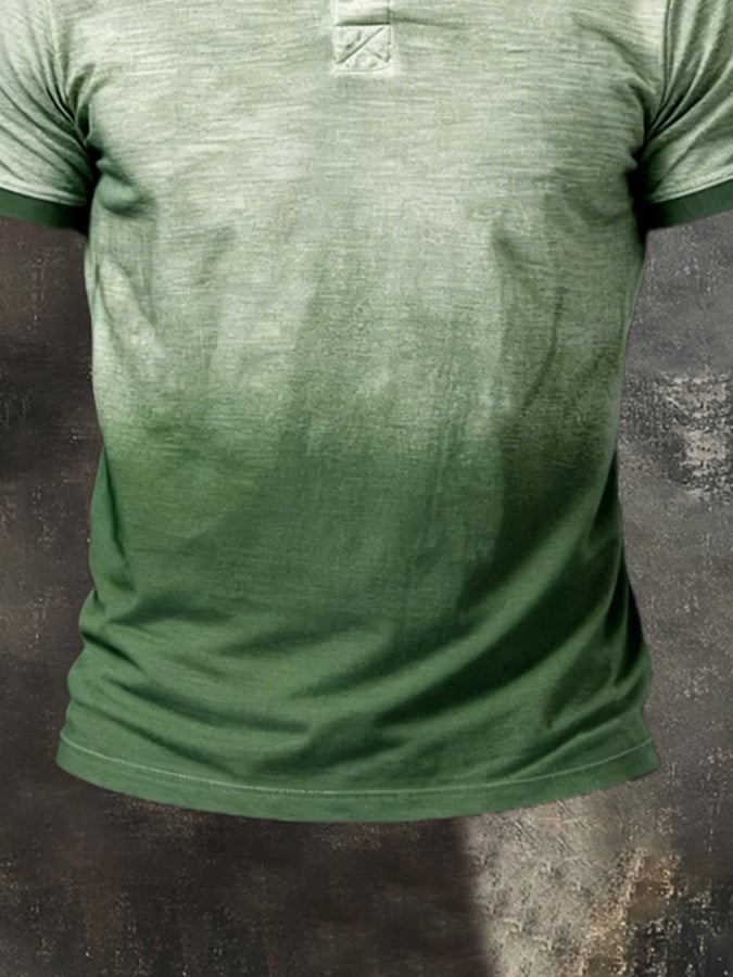 Camisa polo retro degradado en bloques de color para hombre