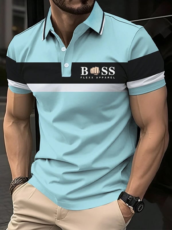Casual cierre Polo para hombre