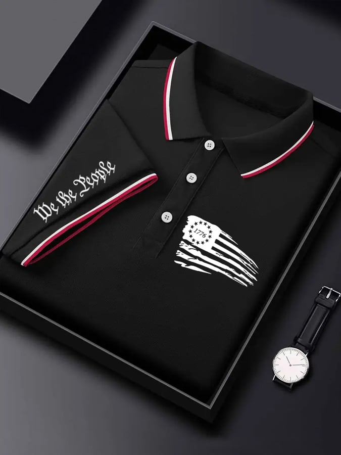 Camisa polo 1776 estampado para hombre