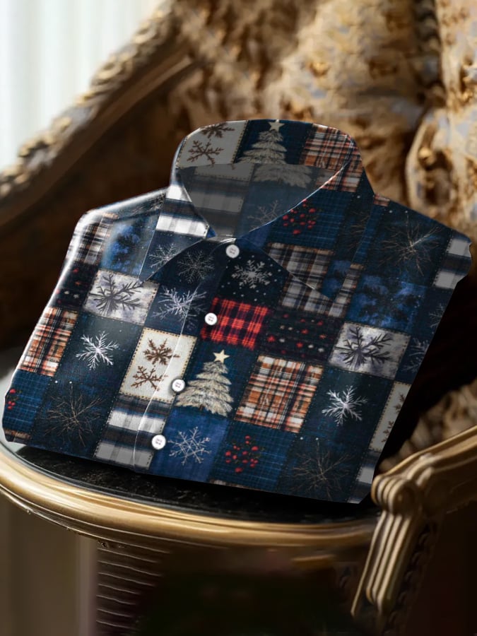 Retro Christmas Tree Princamiseta para hombre