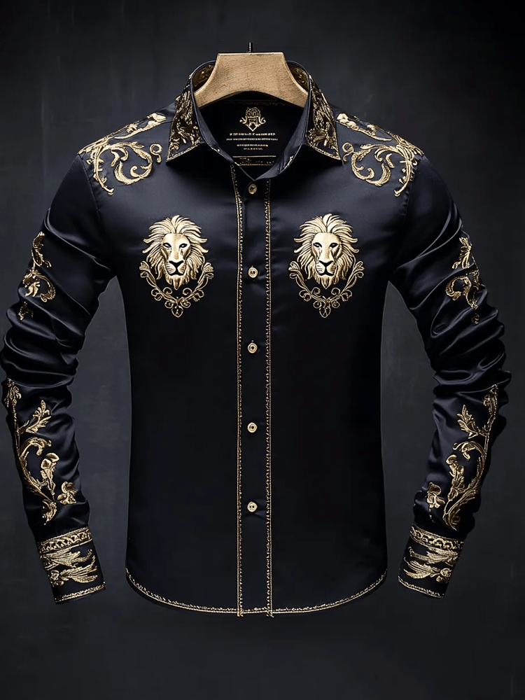 Camisa de lujo Gorgeous de manga larga para hombre