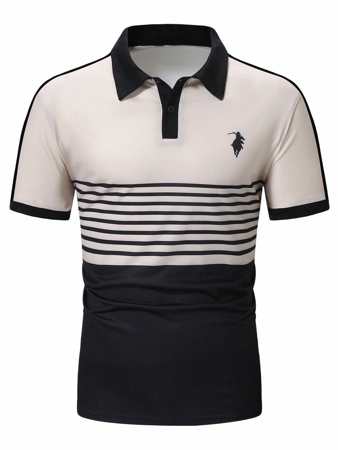 Camisa polo estampado casual para hombre