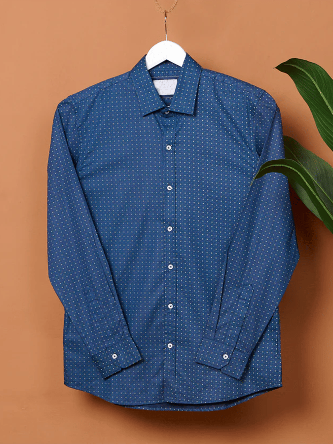 Camisa a cuadros ejecutivo casual para hombre