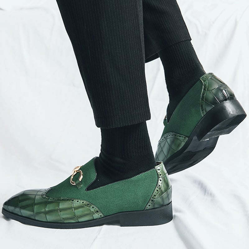 Zapatos de modaable British Style Patchpara trabajo casual para hombre