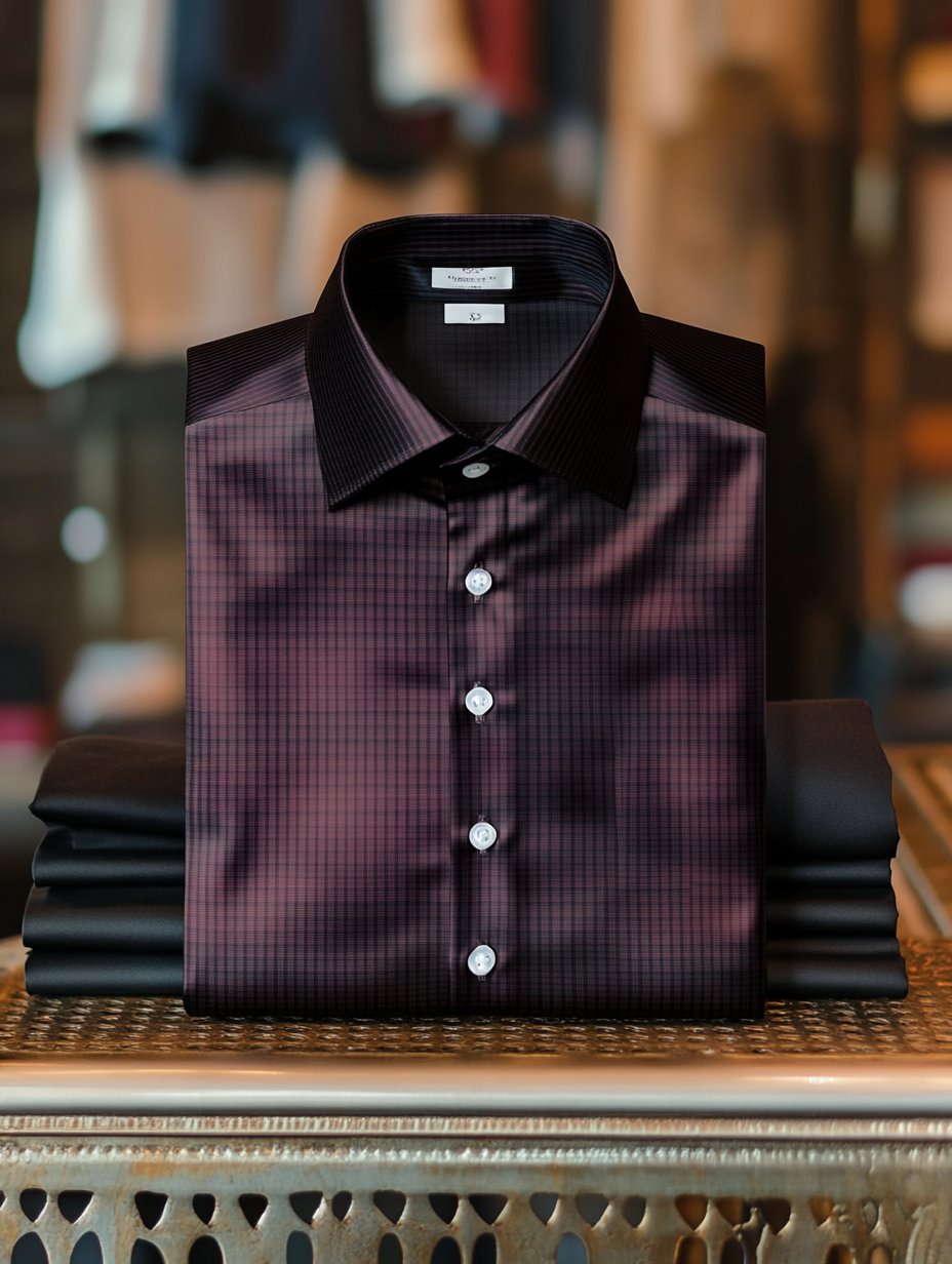 Camisa de lujo seda ejecutivo clásico de manga larga para hombre