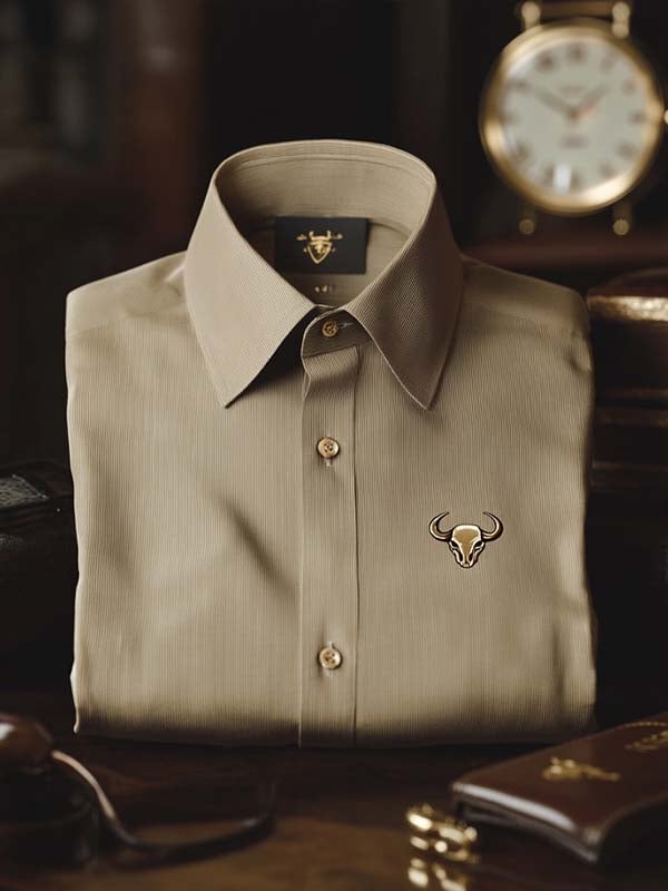 Camisa Pinrayas de manga corta con botones para hombre