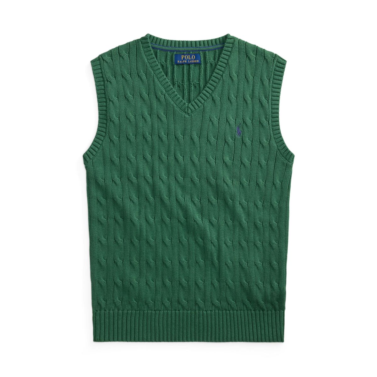 Boys 8-20 Cable Knit Cotton Sweater Vest - 7
