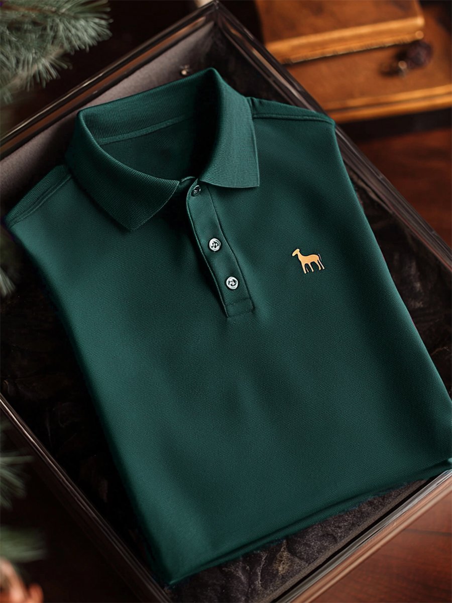 Camisa polo Couple ejecutivo casual Button de manga corta para hombre