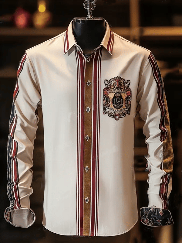 Camisa de lujo Gorgeous de manga larga para hombre