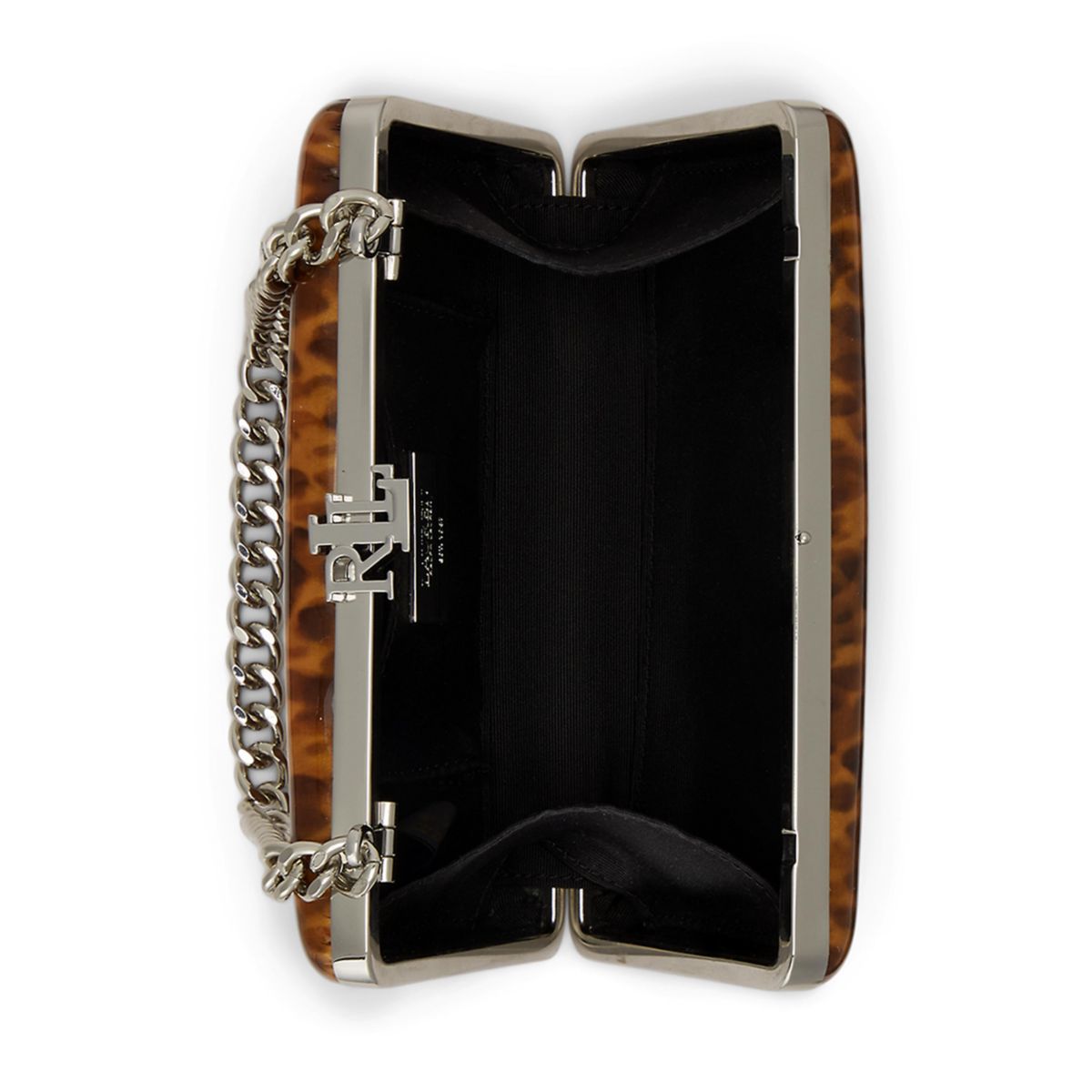 Tortoiseshell Patent Small Franki Clutch - 6