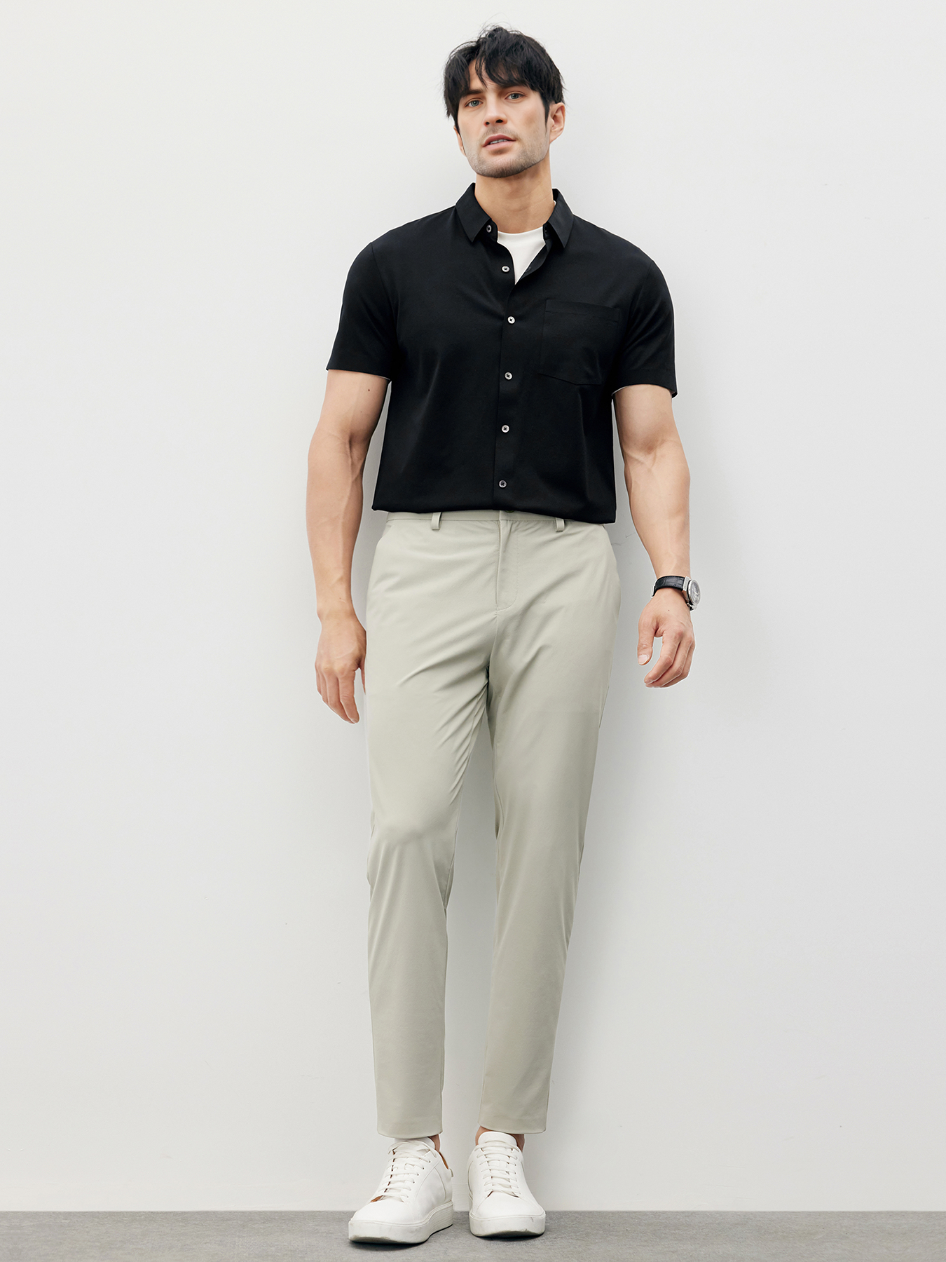 Camisa ChillLux Wrinkle-free de manga corta