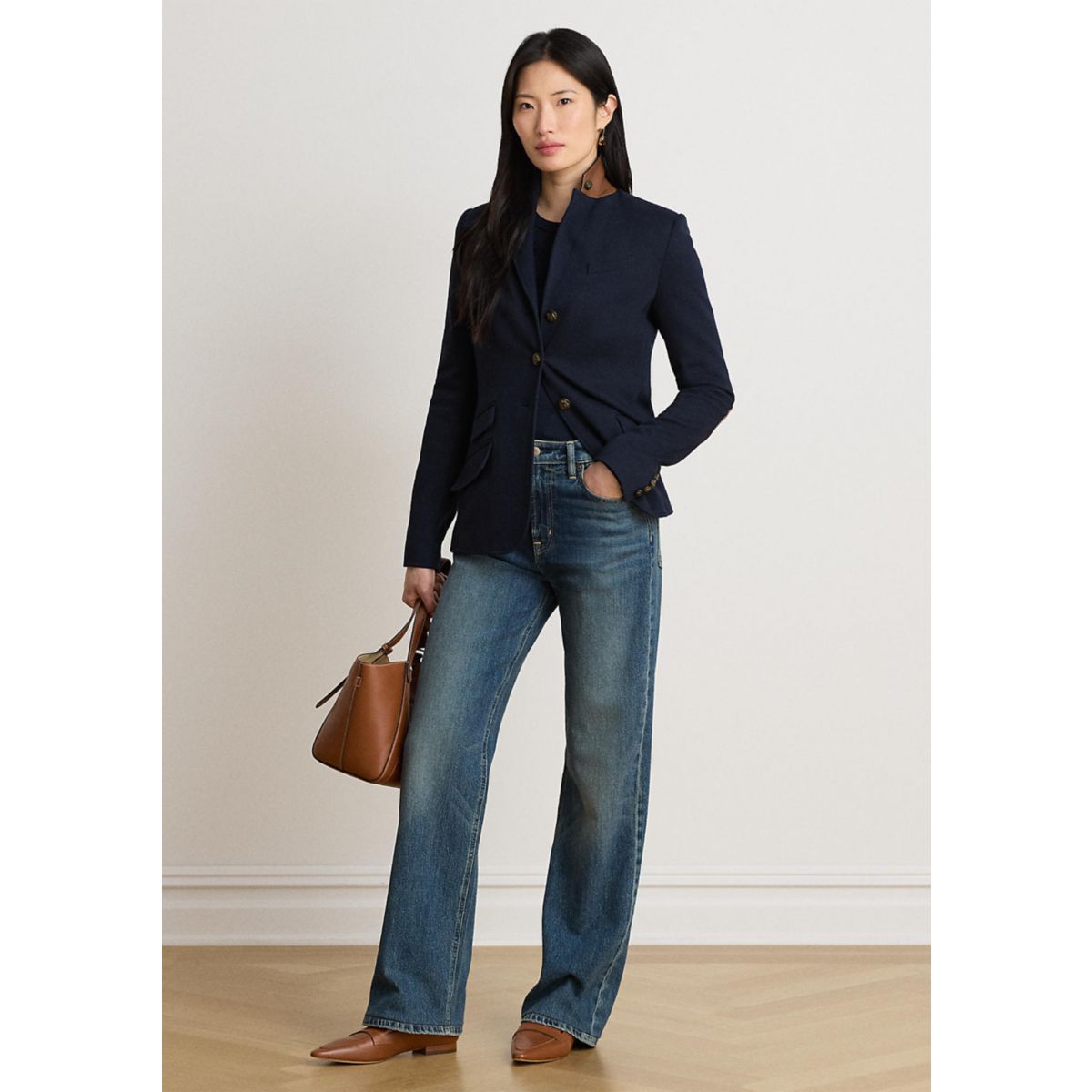 Cotton Herringbone Jacquard Blazer - 5