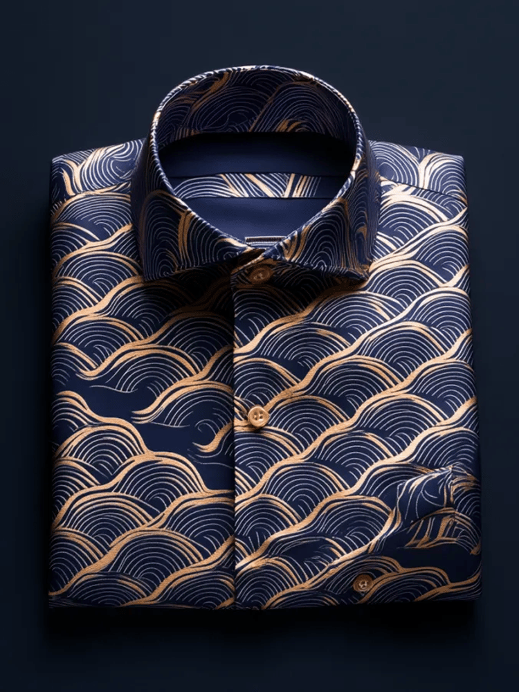 Camisa de lujo ejecutivo de manga larga para hombre