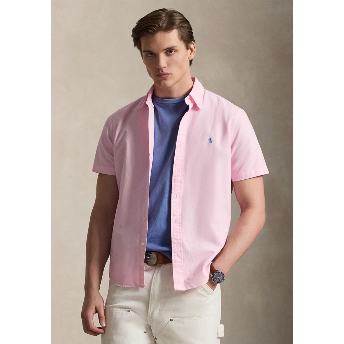 Men's Classic Fit Garment-Dyed Oxford Shirt - 9