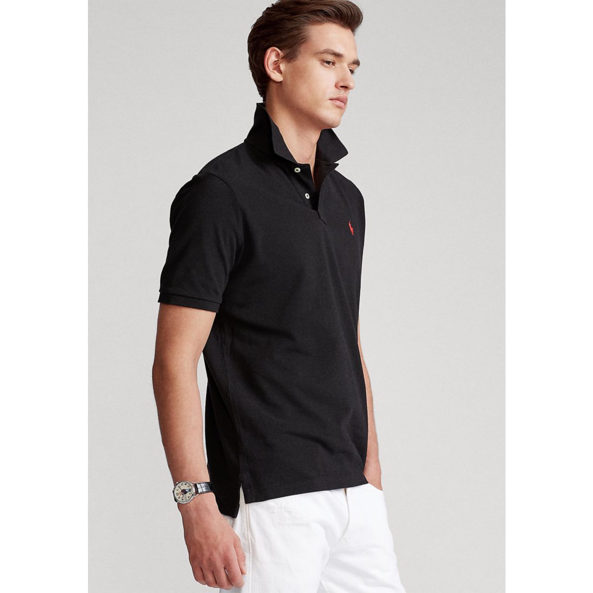 Classic Fit Mesh Polo Shirt - 15