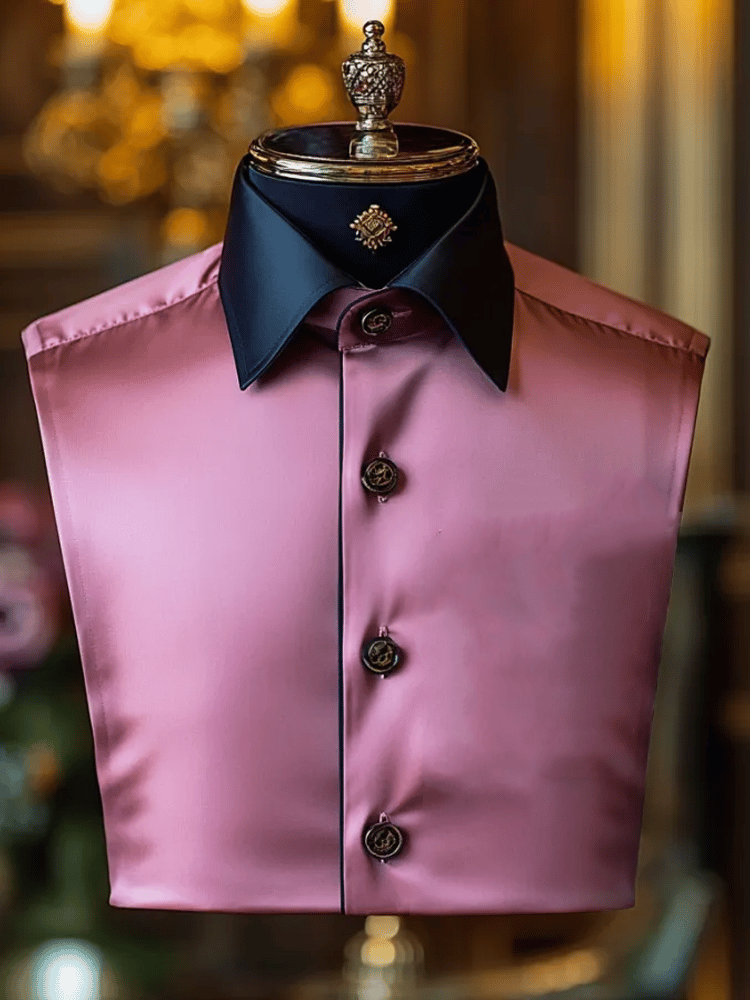 Camisa seda ejecutivo de lujo de manga larga para hombre