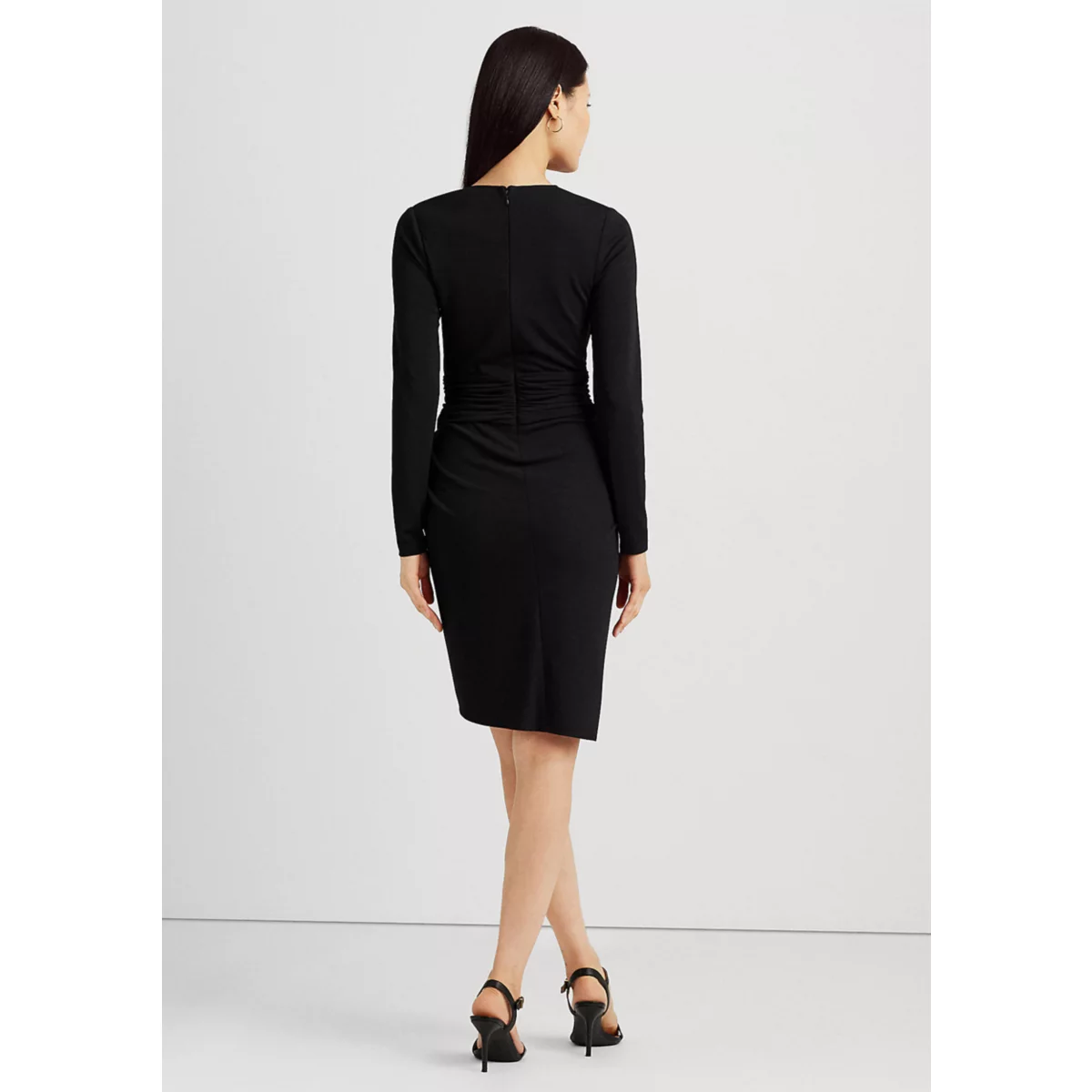 Ruched Stretch Jersey Surplice Dress - 2