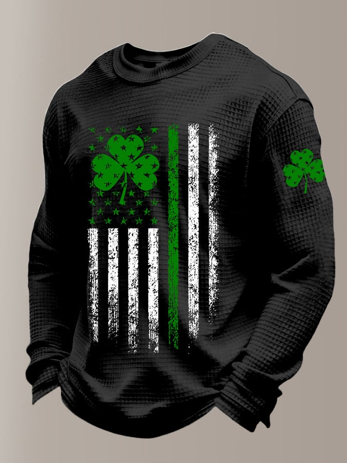 St. Patrick's Day estampado casual Top para hombre