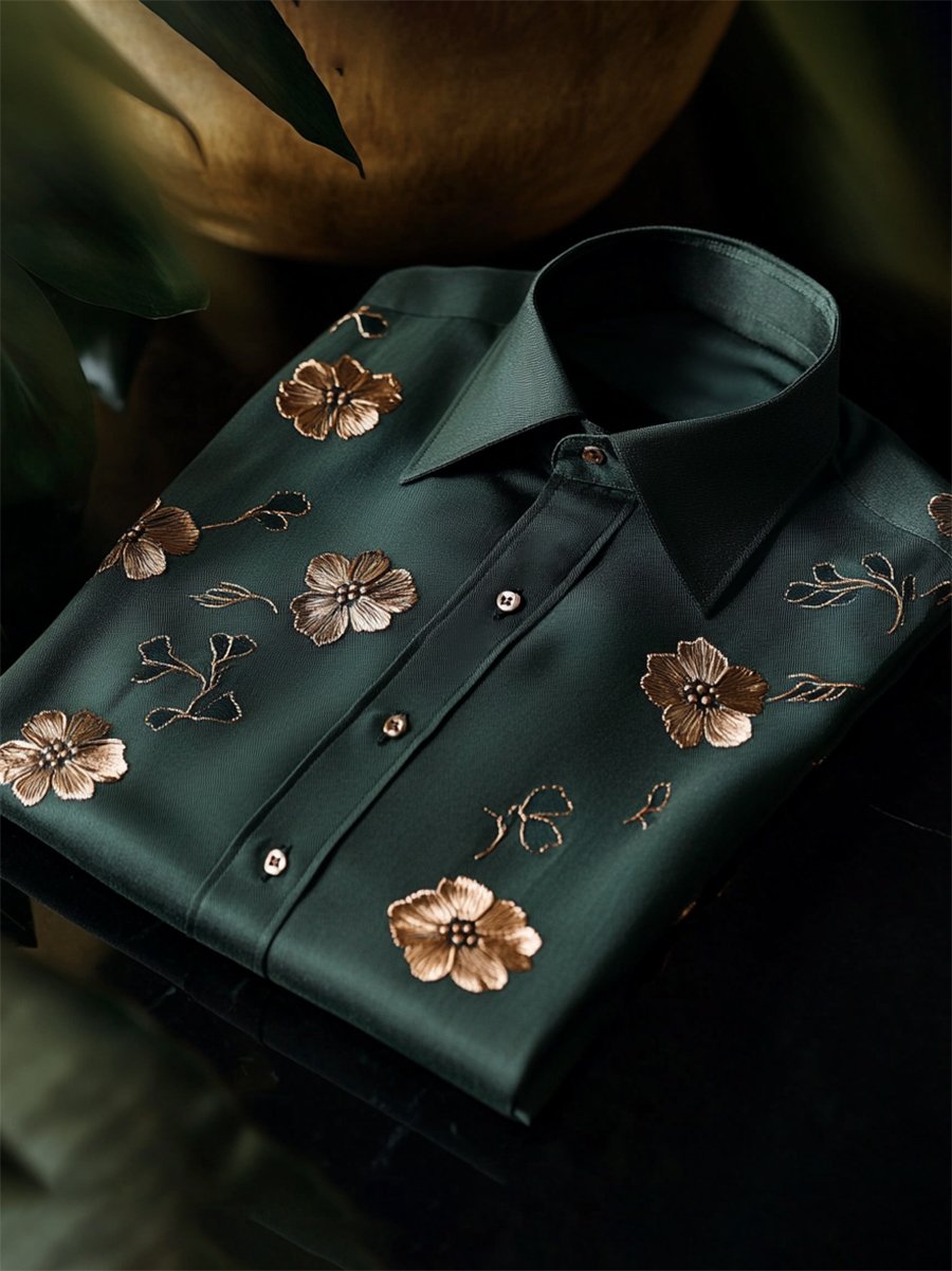 Camisa ejecutivo de manga larga para hombre