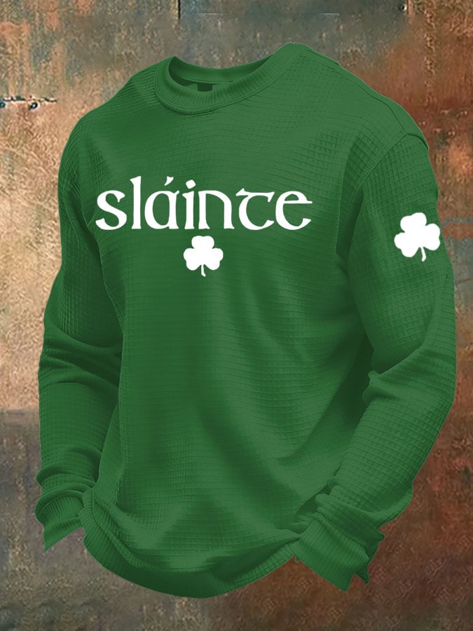 Camiseta St. Patrick's Day Waffle para hombre